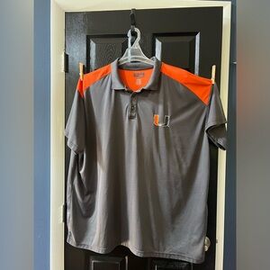University of Miami polo shirt